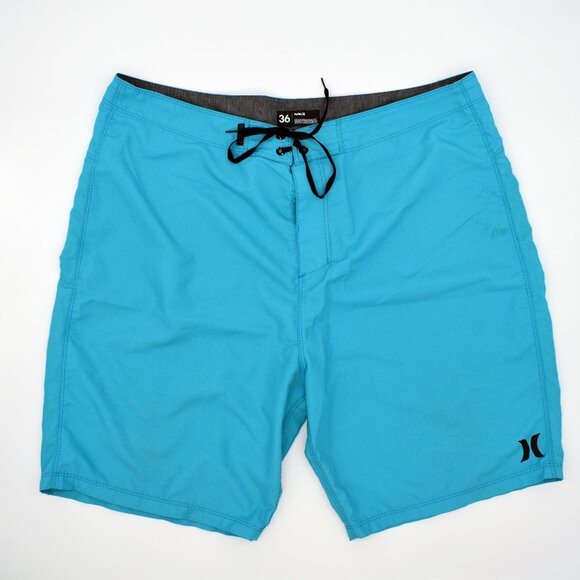 Blue Hurley 36 Swim Trunks - Picture 1 of 3